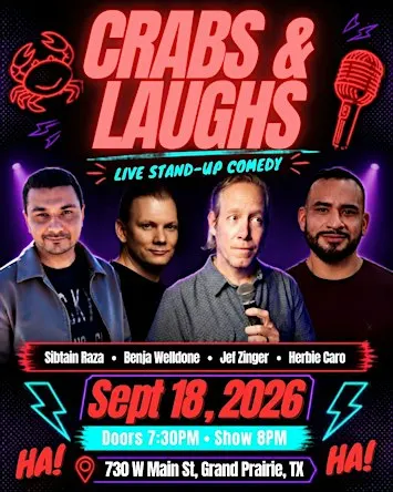 The LAUGH HOUSE Comedy Show: Sib Raza LIVE at Crabs & Laughs