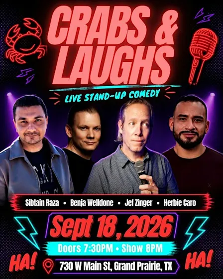 The LAUGH HOUSE Comedy Show: Sib Raza LIVE at Crabs & Laughs