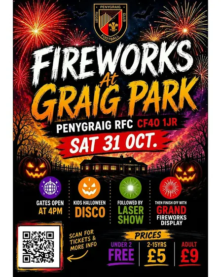 Graigs great fireworks and fright night