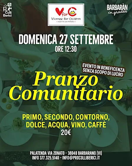 CAPARRA PRANZO COMUNITARIO 27 settembre 2026