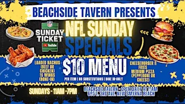 SUNDAY FOOTBALL AT BEACHSIDE TAVERN