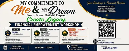 My Commitment To Me & My Dream: Financial Empowerment Workshop