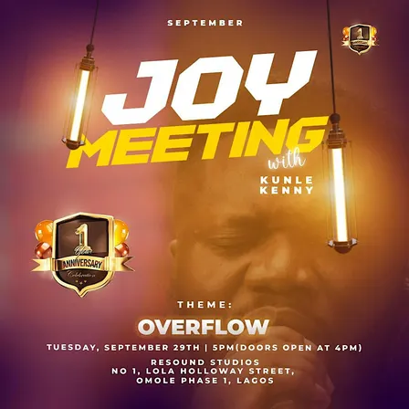 Joy Meeting - September Edition (Overflow)