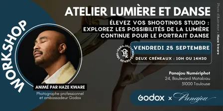 WORKSHOP LUMIÈRE ET DANSE // GODOX X HAZE KWARE // VENDREDI 25 SEPTEMBRE