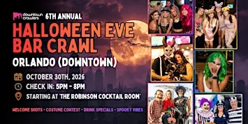 Halloween Eve Bar Crawl 10/30 - ORLANDO (Downtown)