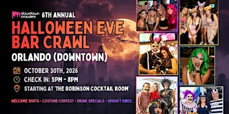Halloween Eve Bar Crawl 10/30 - ORLANDO (Downtown)