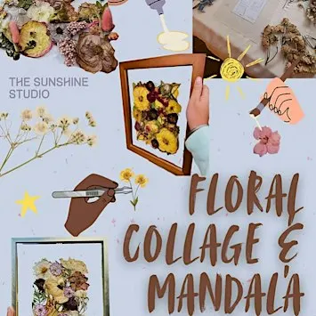 Floral Collage + Mandala Crafting