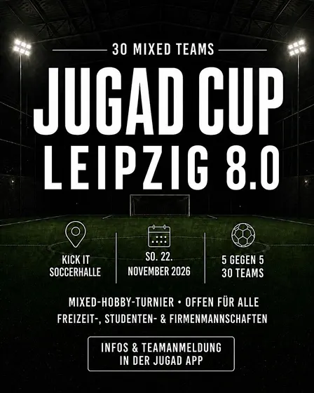Fußball-Freizeitturnier: JUGAD Mixed Cup Leipzig 8.0 ⚽