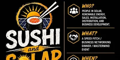 Sushi & Solar Mastermind Event