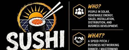 Sushi & Solar Mastermind Event