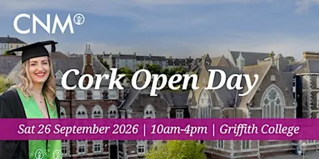 CNM Cork Open Day - Saturday 26 September 2026