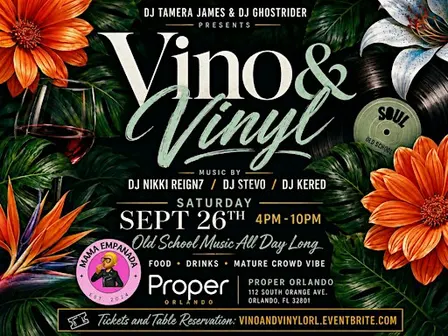 Vino & Vinyl - An Old School Party with a Vibe
