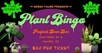 Green Thumb Plant Bingo