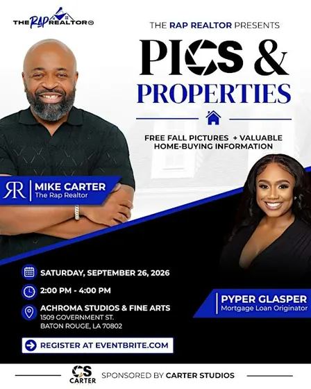 The Rap Realtor & Carter Studios Presents: Pics & Properties