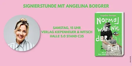 FBM26 - Signierstunde mit Angelina Boerger/ Halle 5.0 Stand C35