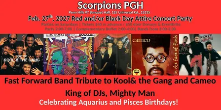 Scorpions PGH Red and/or Black Party