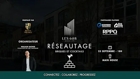 RÉSEAUTAGE - BRIQUES ET COCKTAILS