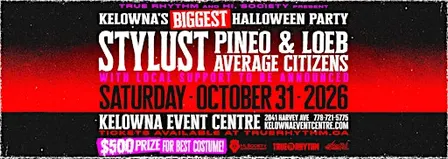 Halloween Massive w/ Stylust + Pineo & Loeb + Average Citizens : Kelowna