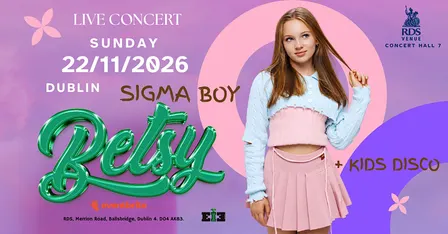 BETSY IN DUBLIN live concert + kids disco