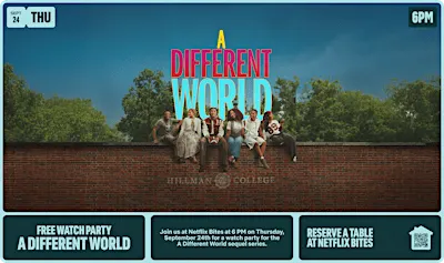 A Different World Watch Party
