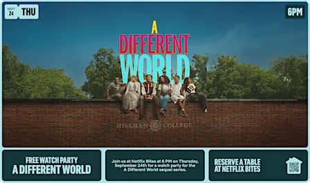 A Different World Watch Party