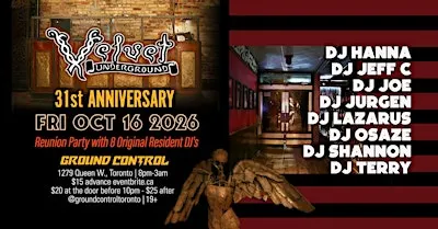 Velvet Underground Reunion - 31st Anniversary Dance Party w/ 8 DJ's