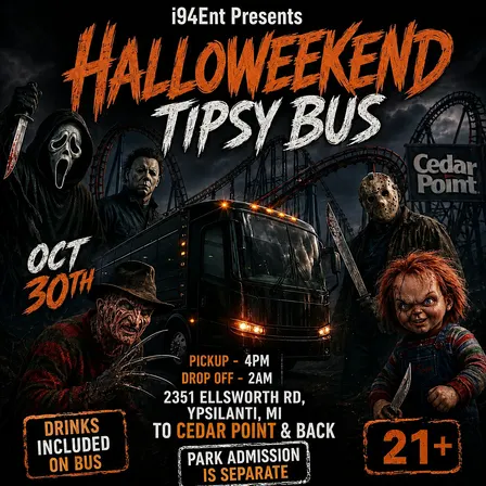 Halloweekend Tipsy Bus