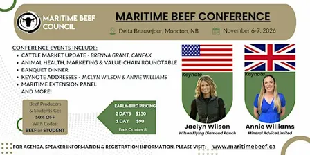 2026 Maritime Beef Conference / Congrès du Conseil du boeuf des Maritimes