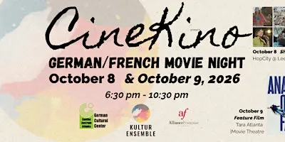 CinéKino Franco-German Project Wine Tasting & Film on Oct 8 HopCity & Oct 9