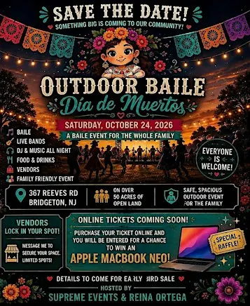 Día de Muertos Outdoor Baile – Family Community Celebration