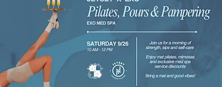 JETSET on the Mat x EXO: Pilates, Pours & Pampering
