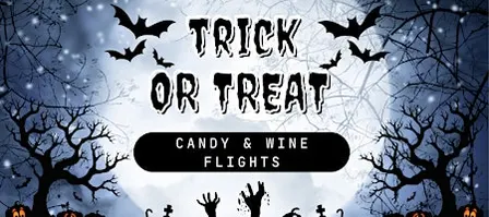 Trick or Treat wine flights at The Vineyard at Hershey