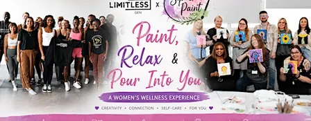 Limitless x Sip & Paint MCR: Paint, Relax and  Pour Into You