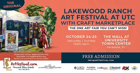 Lakewood Ranch Art Festival at UTC with Craft Marketplace