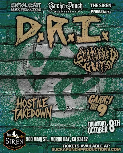 D.R.I. LIVE AT THE SIREN IN MORO BAY