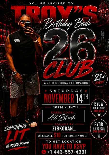 Troy’s Birthday Bash “ Club 26 “