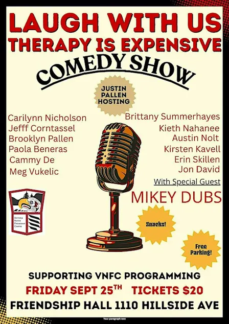 Laugh With Us: Therapy is Expensive - Comedy Show