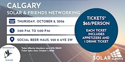 Calgary - Solar and Friends Networking