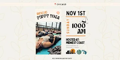 Barks & Brews Halloween: Rescue Puppy Yoga at Midwest Coast Brewing