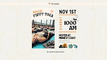 Barks & Brews Halloween: Rescue Puppy Yoga at Midwest Coast Brewing