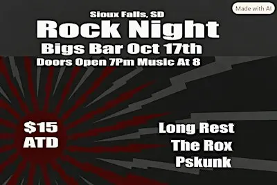 LONG REST | THE ROX | PsKUNK at Bigs Bar Live