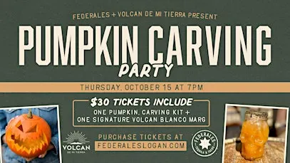 Pumpkin Carving Party at Federales in Logan Square