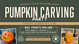 Pumpkin Carving Party at Federales in Logan Square