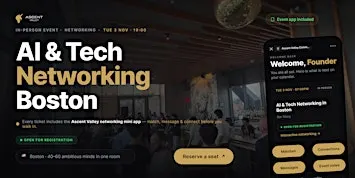 AI & Tech Networking Event in Boston by Ascent Valley