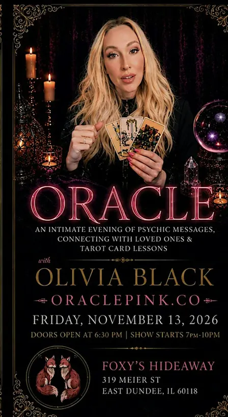 An  Intimate Night  Of Psychic Messages & Tarot Card Lessons