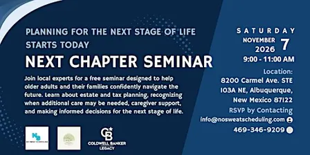 Planning for the next stage of life starts today