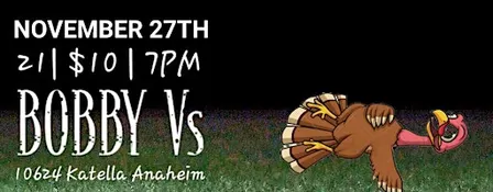 NOV 27 $10 - EASYOUT, EMPIRED, FOX THOUGHTS and More at BOBBY VS COCKTAILS
