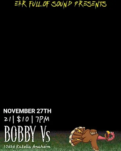 NOV 27 $10 - EASYOUT, EMPIRED, FOX THOUGHTS and More at BOBBY VS COCKTAILS