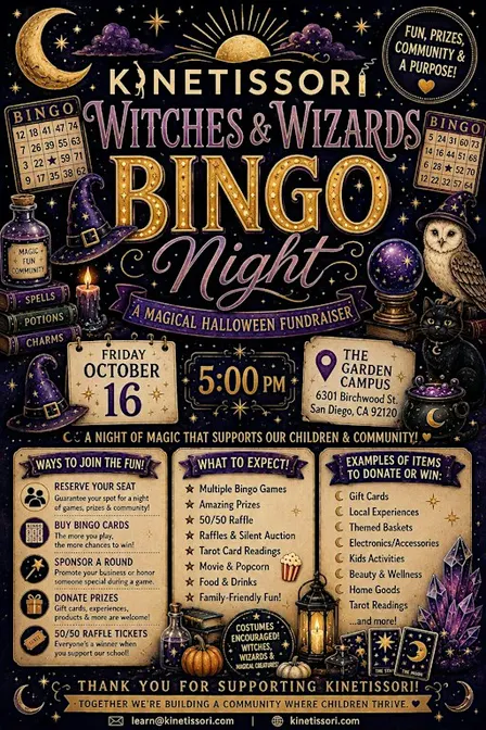 Kinetissori Bingo Night Fundraiser