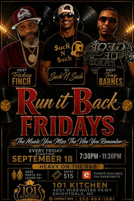 Run It Back "R&B" FRIDAYS - "The Music You Miss, The Vibes You Remember"